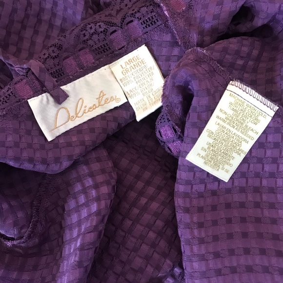Vintage Delicates Purple Lace Lingerie - Picture 4 of 4